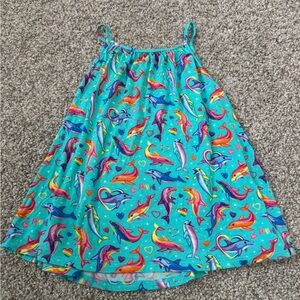 Posh peanut Lisa Frank 5T Colorful Dolphin shirt